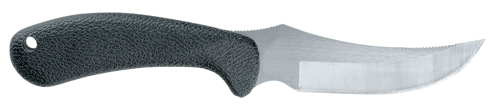Case 00362 Ridgeback Hunter black Zytel handle showing backside ergonomic grip texture and lanyard hole — ClassicBlades