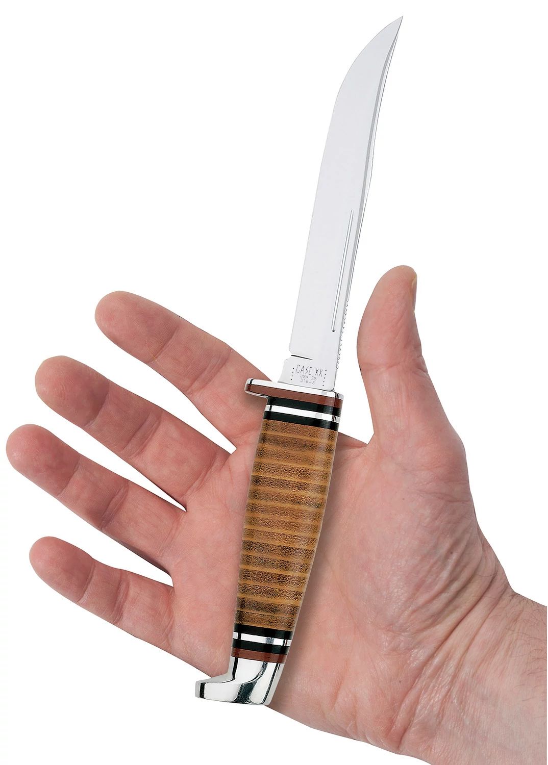 Case 00381 Leather Utility Hunter fixed blade knife— ClassicBlades