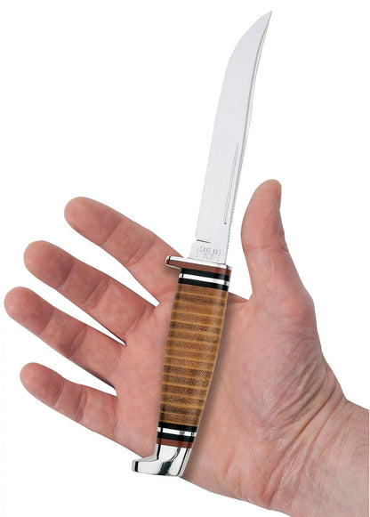 Case 00381 Leather Utility Hunter fixed blade knife— ClassicBlades