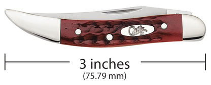 Case 00792 Small Texas Toothpick closed showing slim 3.00 inch profile with oval nickel silver Case script shield — ClassicBlades