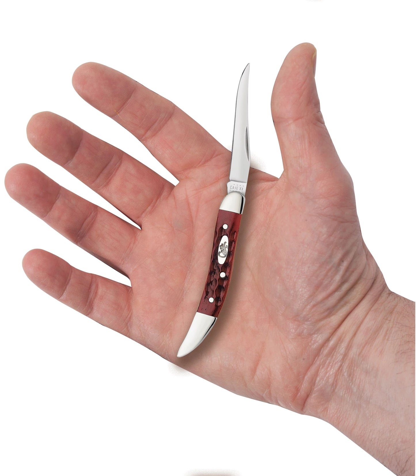 Case 00792 Pocket Worn Old Red Bone Small Texas Toothpick pocket knife  — ClassicBlades