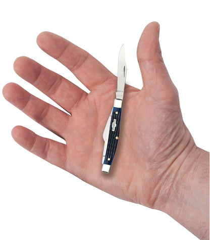 Case 02806 Blue Bone Medium Stockman pocket knife— ClassicBlades