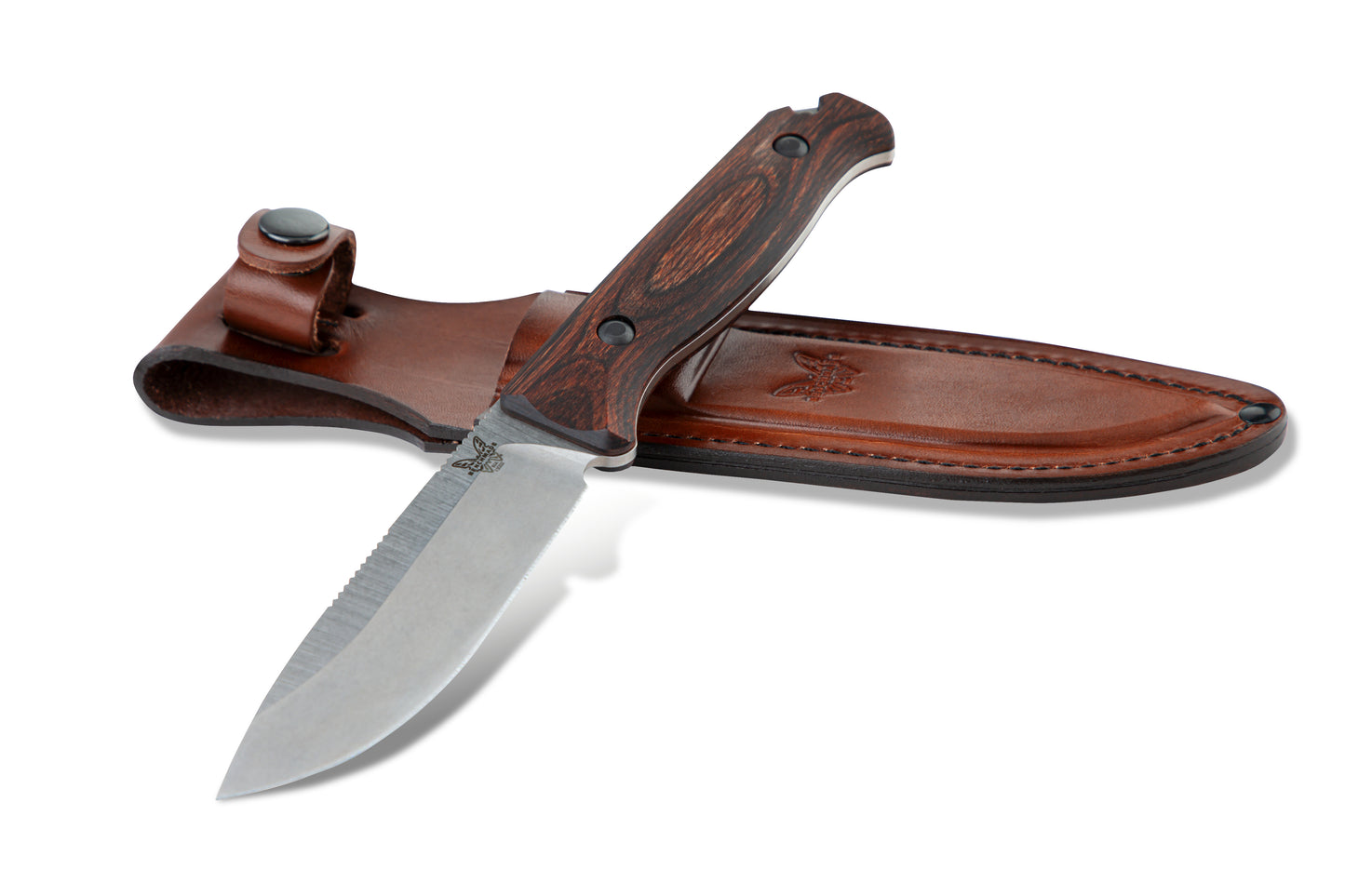 Benchmade 15002 SADDLE MOUNTAIN SKINNER | STABILIZED WOOD Fixed Blade Hunter