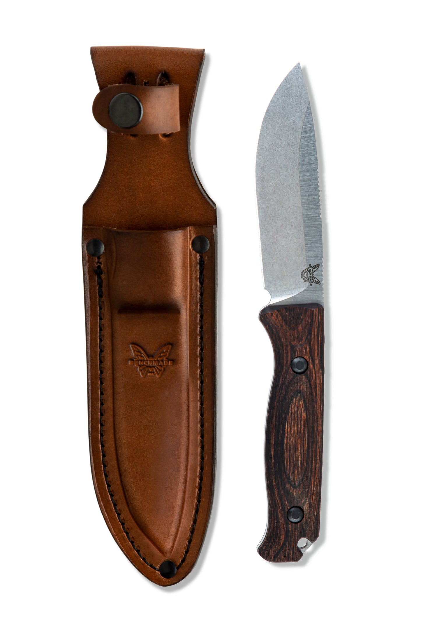 Benchmade 15002 SADDLE MOUNTAIN SKINNER | STABILIZED WOOD Fixed Blade Hunter