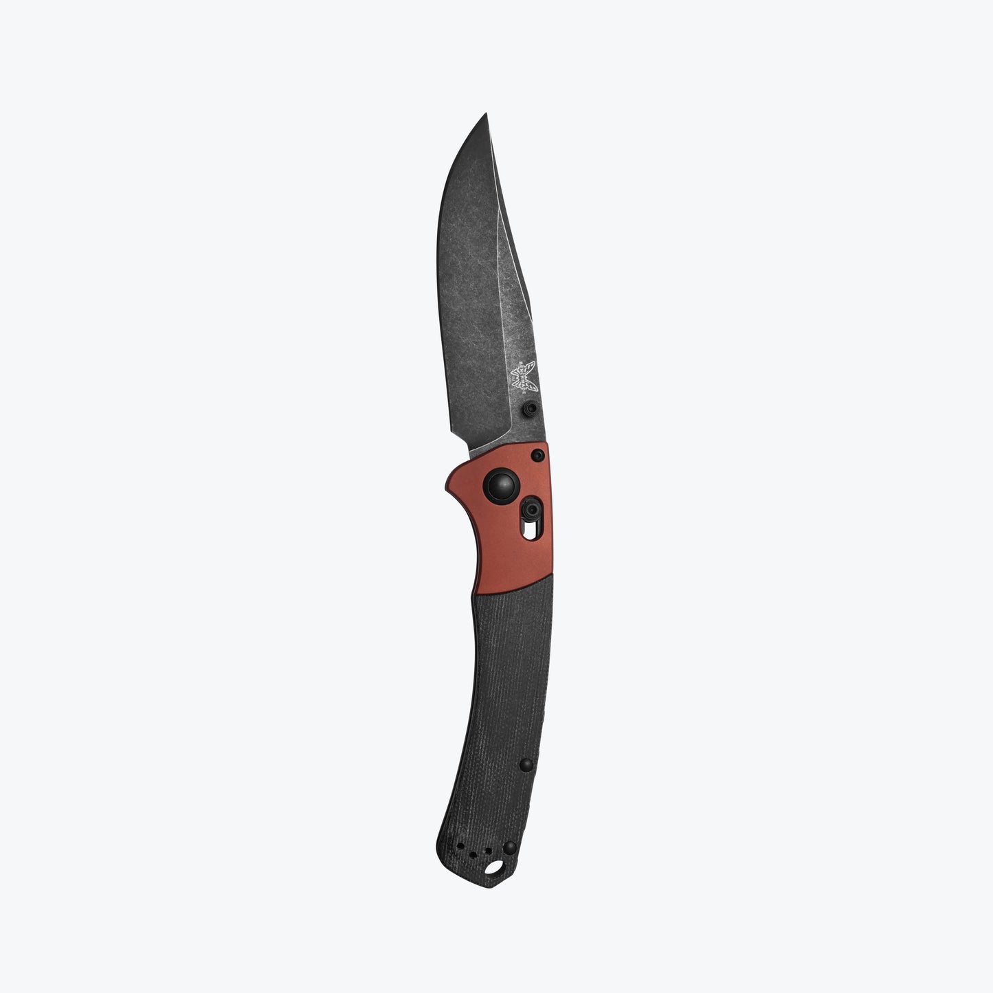 Benchmade 15080BK-04 Crooked River 4 inch clip-point blade detail — ClassicBlades