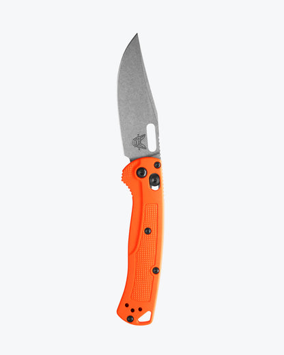 Benchmade 15533 Mini Taggedout orange Grivory handle with grip texture  — ClassicBlades