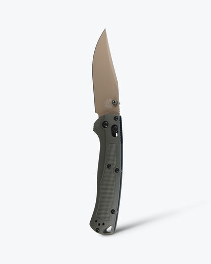 Benchmade 15536TN-02 Taggedout 3.5 inch Elmax McMillan Tan Cerakote clip-point blade— ClassicBlades