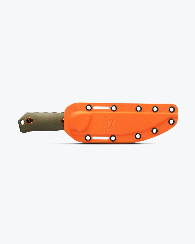 Benchmade 15600-01 Raghorn fixed blade hunting knife in orange Boltaron sheath — ClassicBlades
