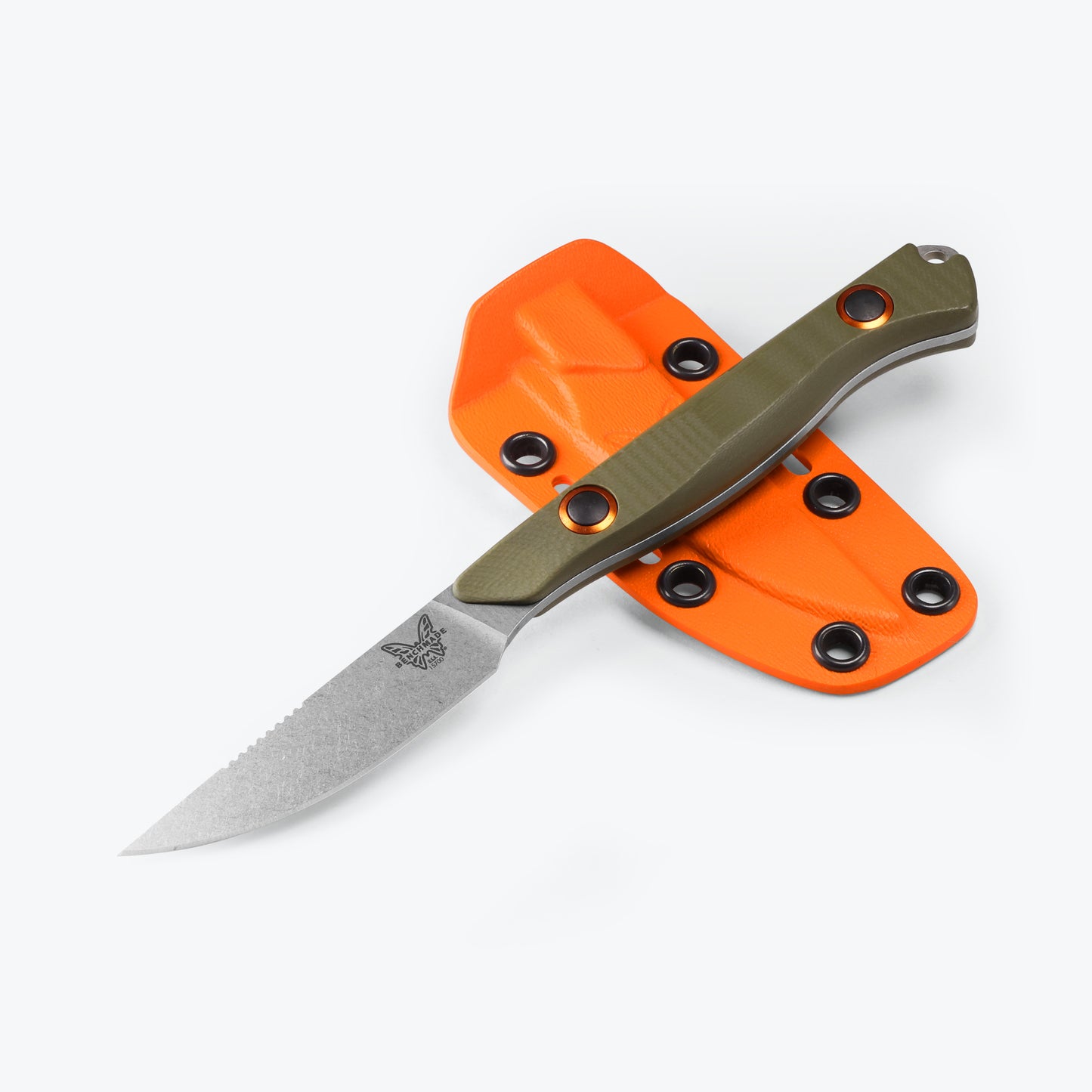 Benchmade 15700  FLYWAY® | OD GREEN Handle Fixed Blade Hunter