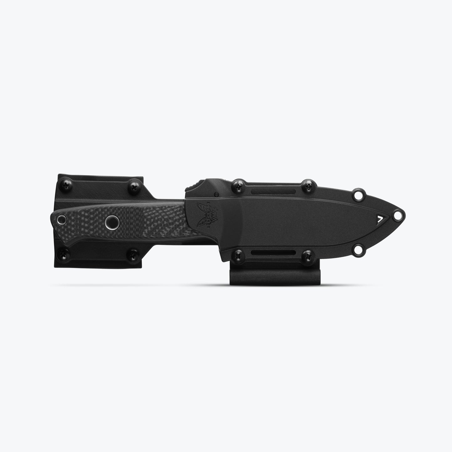 Benchmade 163BK Bushcrafter fixed blade knife with modular molded sheath  — ClassicBlades