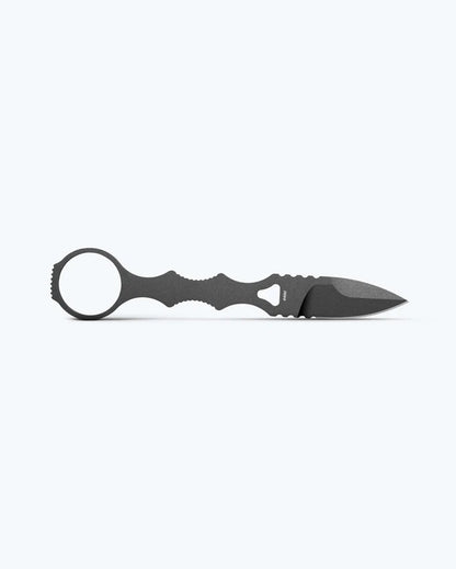 Benchmade 177GY Mini SOCP 2.22 inch 440C Tungsten Gray Cerakote single edge spear point blade detail — ClassicBlades