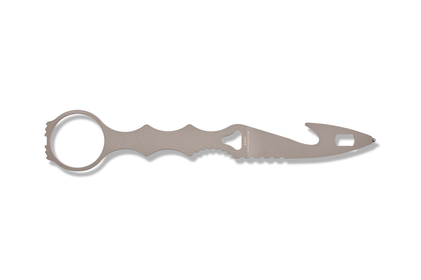 Benchmade 179GRY SOCP Rescue Tool rescue hook detail showing 3/8 inch hook gap and carbide glass breaker tip — ClassicBlades