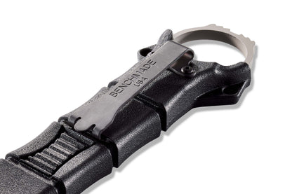 Benchmade 179GRY SOCP Rescue Tool in black MOLLE compatible injection molded sheath and deep-carry clip — ClassicBlades