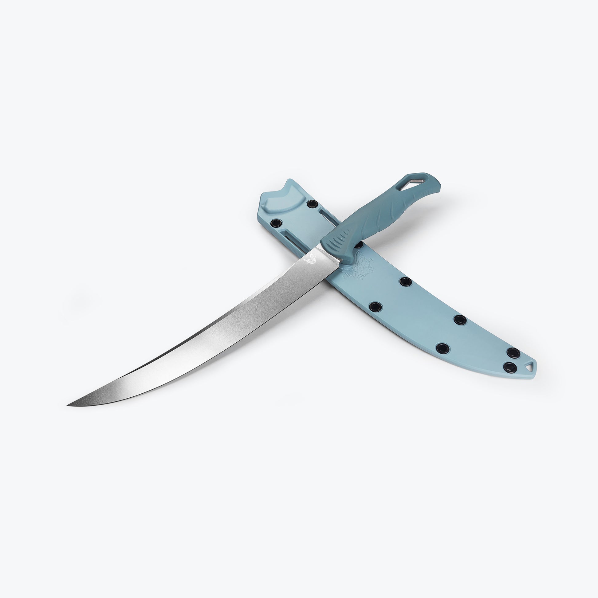 Benchmade 18020 Fishcrafter 9 inch fillet knife with Sonar Gray injection molded sheath — ClassicBlades