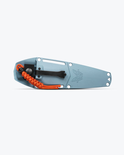 Benchmade 18050S Intersect fixed blade knife shown in quick-mount sheath for belt, wader and backpack attachment — ClassicBlades