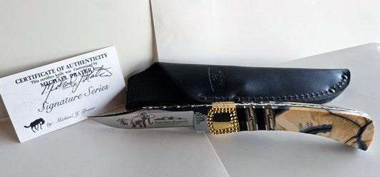 Michael Prater Painted Pony Buck 101 Custom Michael Prater Signature Series with Original buck Sheath, Box and COA