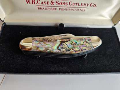 Case XX 2003 5 Blade Mother Of Pearl Series Tony Bose Abalone 5 Blade Sowbelly Knife 1 of 500