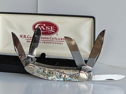 Case XX 2003 5 Blade Mother Of Pearl Series Tony Bose Abalone 5 Blade Sowbelly Knife 1 of 500