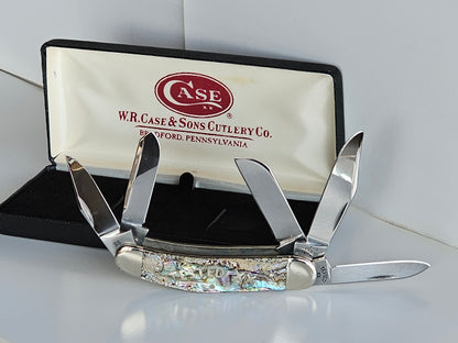 Case XX 2003 5 Blade Mother Of Pearl Series Tony Bose Abalone 5 Blade Sowbelly Knife 1 of 500