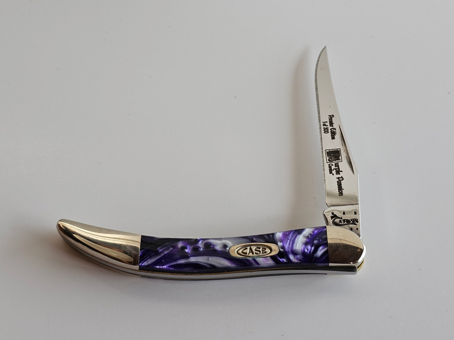 Case XX 2012 Purple passion Pen Knife #56 1 of 500 Pieces Limited Edition Corelon Purple Handles (Copy)