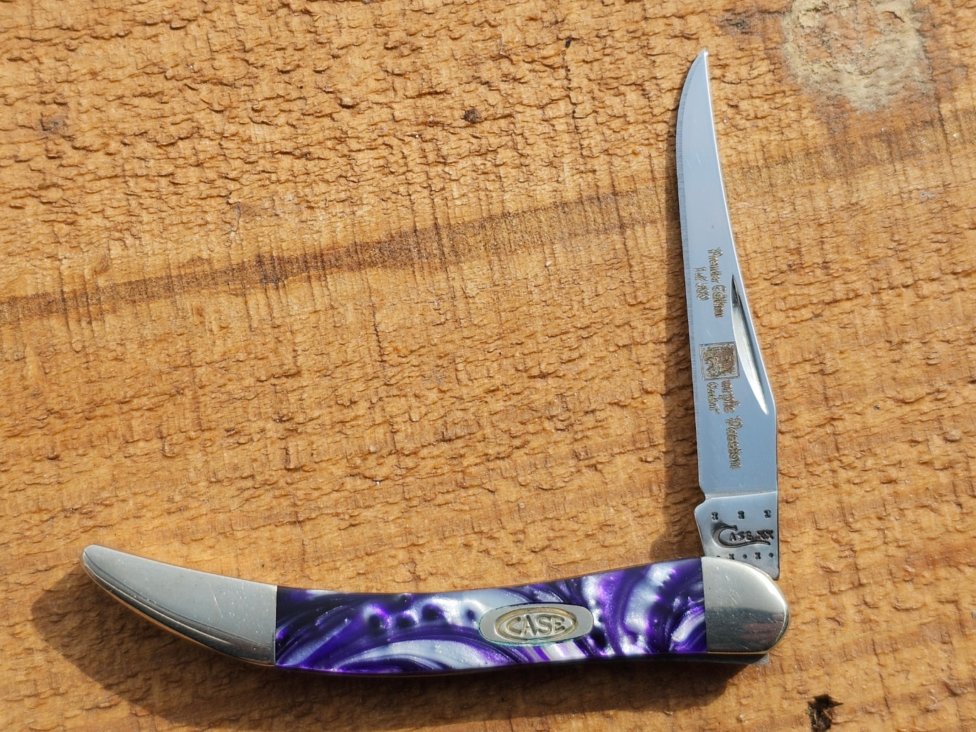 Case XX 2012 Purple passion Pen Knife #56 1 of 500 Pieces Limited Edition Corelon Purple Handles (Copy)