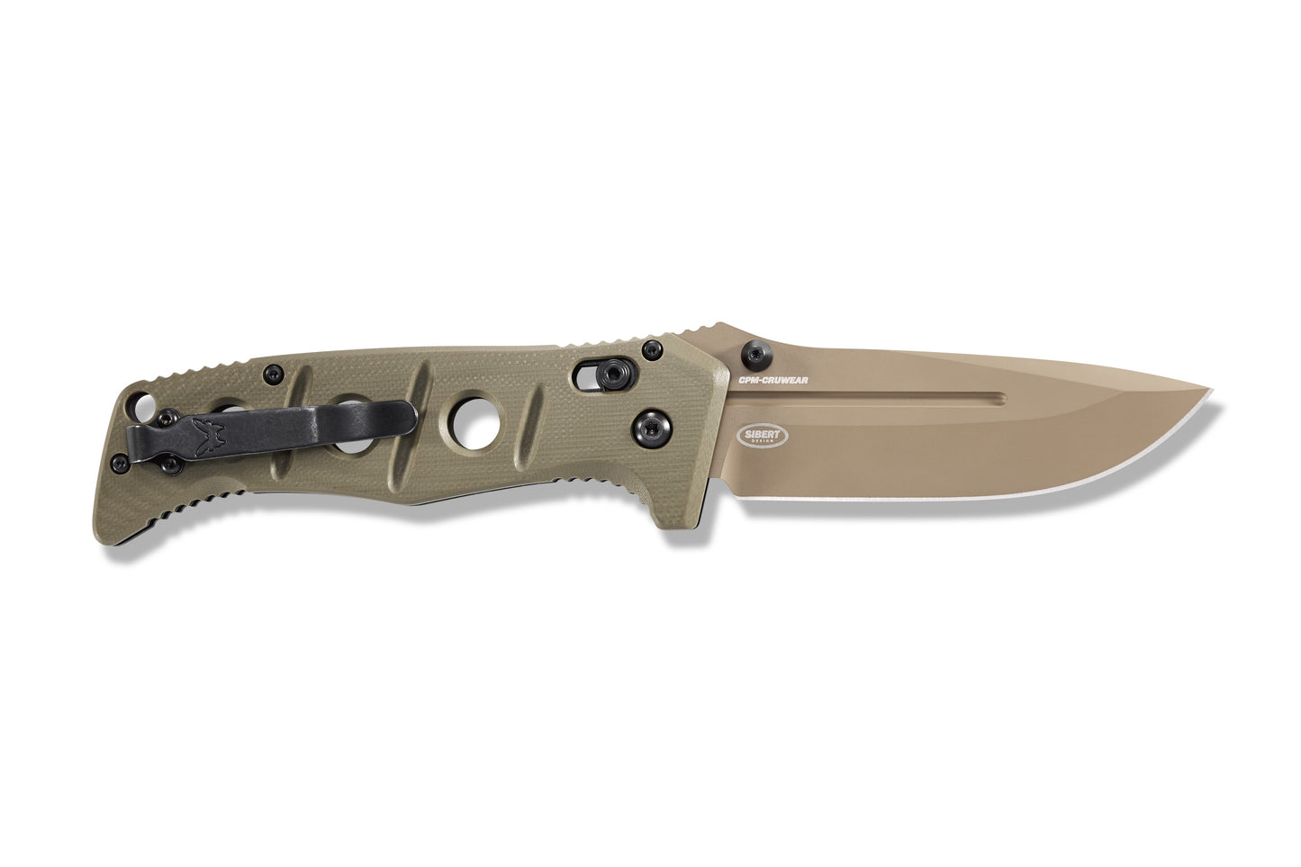 Heavy-duty EDC knife with ergonomic handle, Benchmade 275 Adamas open blade