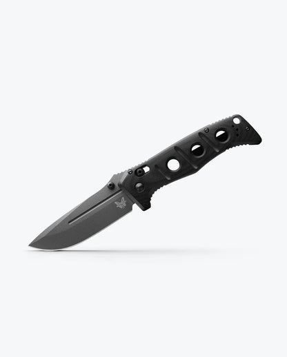 Benchmade 275GY-1 Adamas® tactical folding knife with Black G10 handle and CPM-Cru-Wear® blade