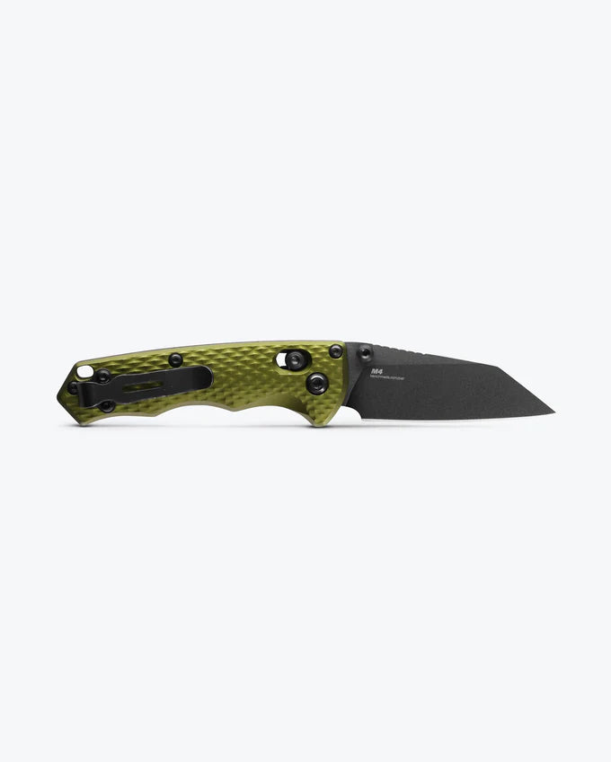 Benchmade 290BK-2 Full Immunity Woodland Green anodized aluminum handle with AXIS Lock and carry clip— ClassicBlades
