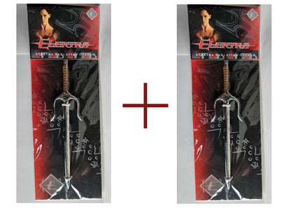 Special 2 Pack of Elektra: Officially Licensed Miniature Sai Letter Opener Incredible Detail 2005