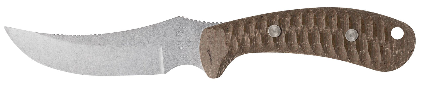 Case 30594 Ridgeback Hunter 4.13 inch Tru-Sharp stainless stonewash trailing point skinner blade — ClassicBlades