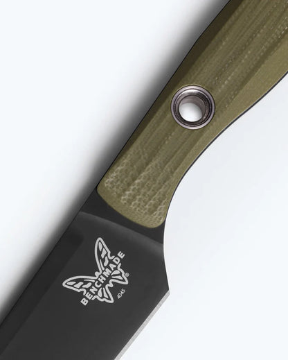 Benchmade 4005BK-01 OD green G10 handles with black G10 bolsters detail