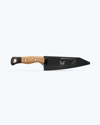Benchmade 4070-02 Wildcoast fixed blade knife with black Boltaron blade guard