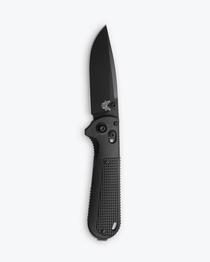 Benchmade 430BK-02 Redoubt 3.55 inch CPM-D2 Black Cerakote drop point blade  — ClassicBlades