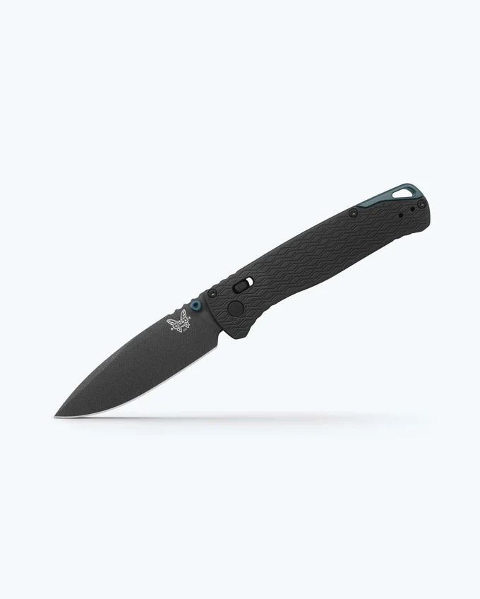 Benchmade 534BK Bugout Vapyr folding knife with machined black aluminum handle and Taiga Green accents — ClassicBlades