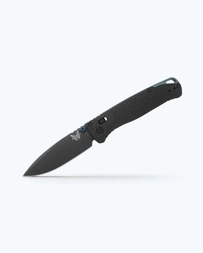 Benchmade 534BK Bugout Vapyr folding knife with machined black aluminum handle and Taiga Green accents — ClassicBlades