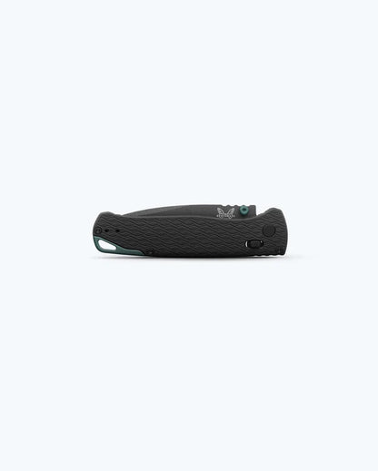 Benchmade 534BK Bugout Vapyr 3.24 inch CPM-MagnaCut black Cerakote modified drop point blade with spine jimping detail — ClassicBlades
