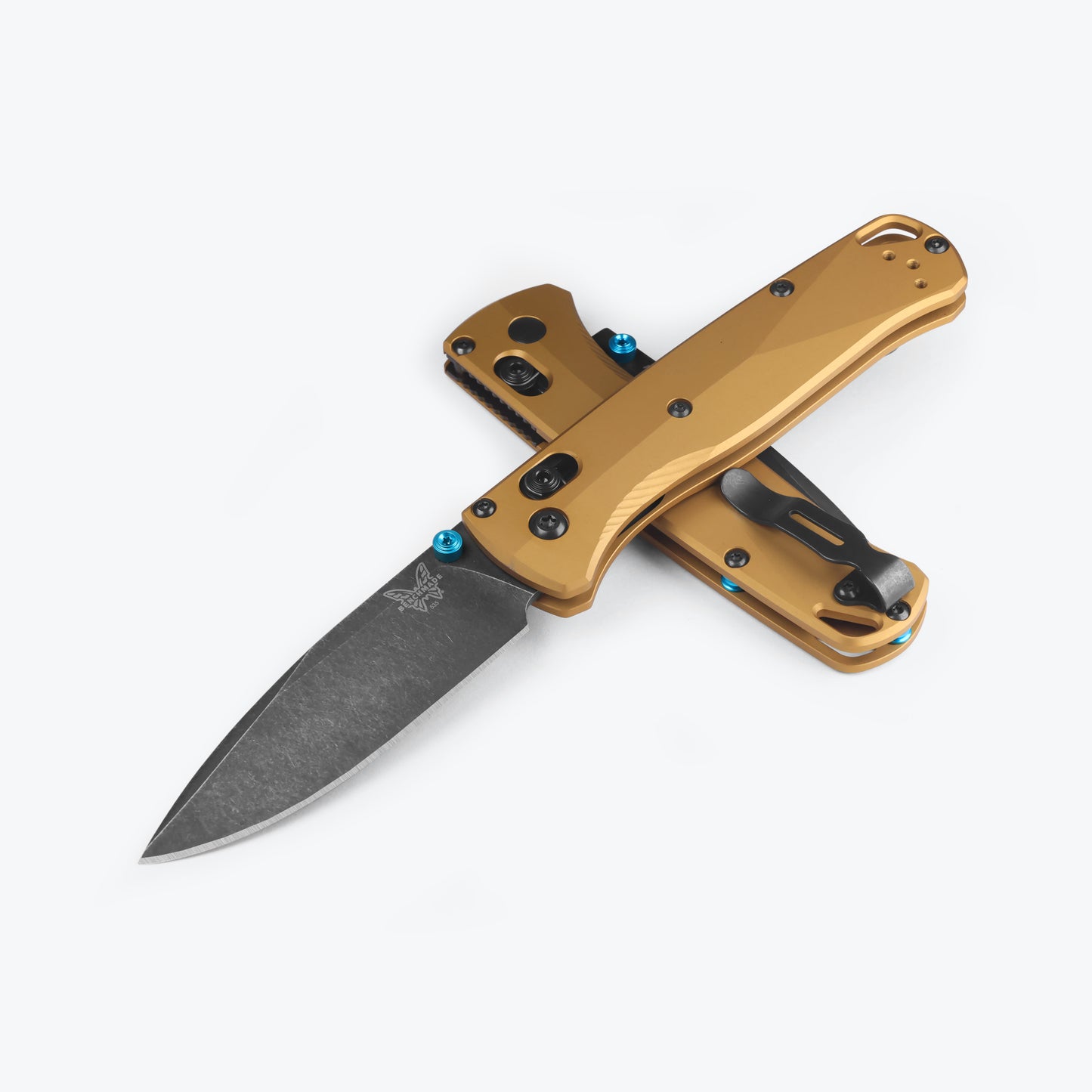 Bugout® | Burnt Brass Aluminum Handle M390 Steel Blade 535BK-07