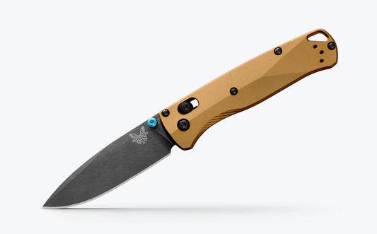 Bugout® | Burnt Brass Aluminum Handle M390 Steel Blade 535BK-07