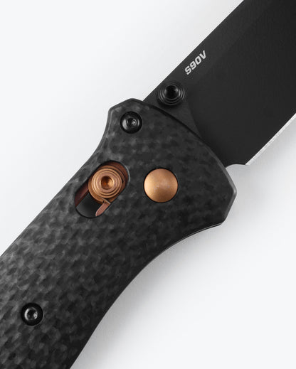 Benchmade 537BK-10 Bailout with bronze washer pivot detail — ClassicBlades