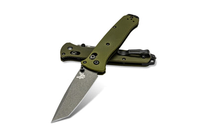 Benchmade 537GY-1 BAILOUT® |CPM-M4 Super Steel Blade  | WOODLAND GREEN ALUMINUM