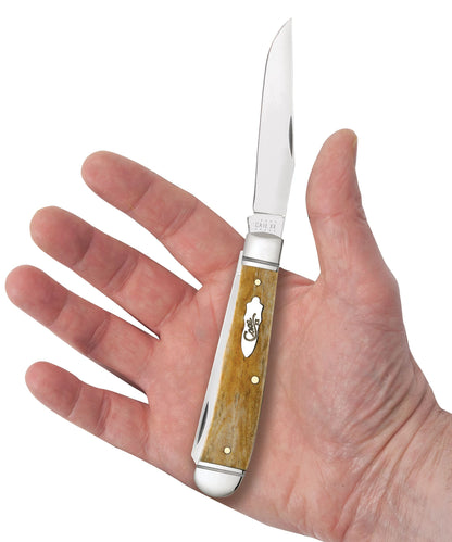 Case 58182 Smooth Antique Bone Trapper pocket knife — ClassicBlades
