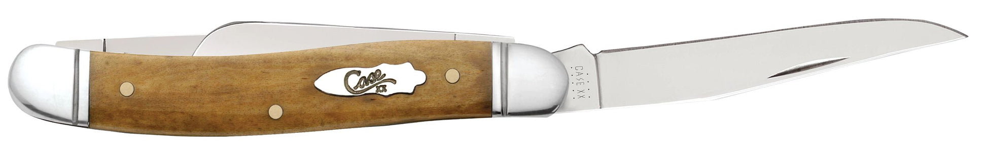 Case 58185 Smooth Antique Bone Stockman 2.57 inch clip, 1.88 inch sheepfoot and 1.71 inch spey Tru-Sharp stainless blades — ClassicBlades