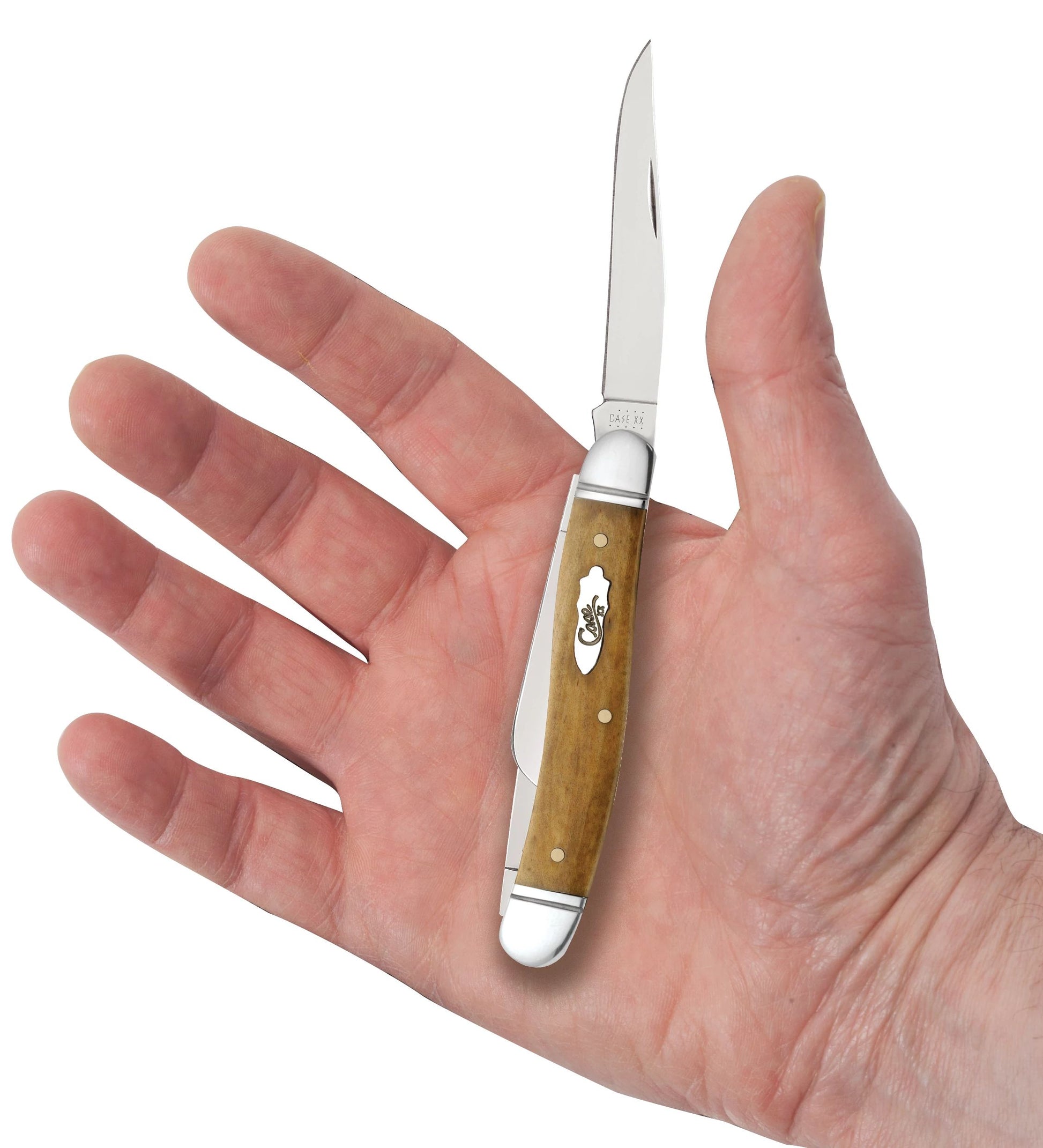 Case 58185 Smooth Antique Bone Medium Stockman pocket knife  — ClassicBlades