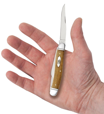 Case 58185 Smooth Antique Bone Medium Stockman pocket knife  — ClassicBlades