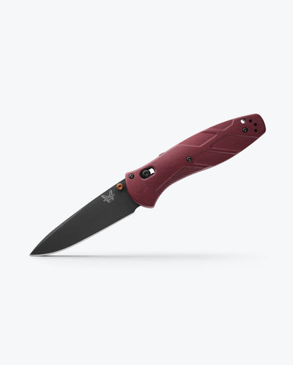 Benchmade 581BK-04 Barrage 3.60 inch CPM-S30V Graphite Black Cerakote drop point blade with swedge detail — ClassicBlades