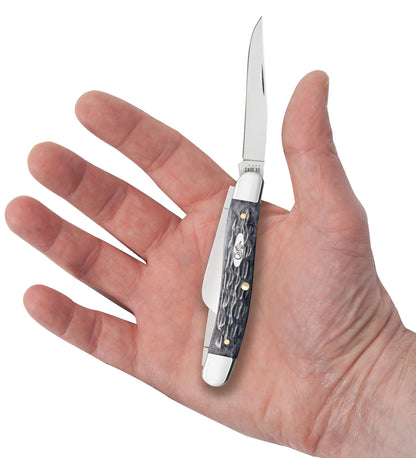 Case 58413 Pocket Worn Gray Bone Medium Stockman pocket knife — ClassicBlades