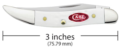Case 60180 SparXX Small Texas Toothpick closed showing slim 3.00 inch profile with red and silver Case oval shield — ClassicBlades