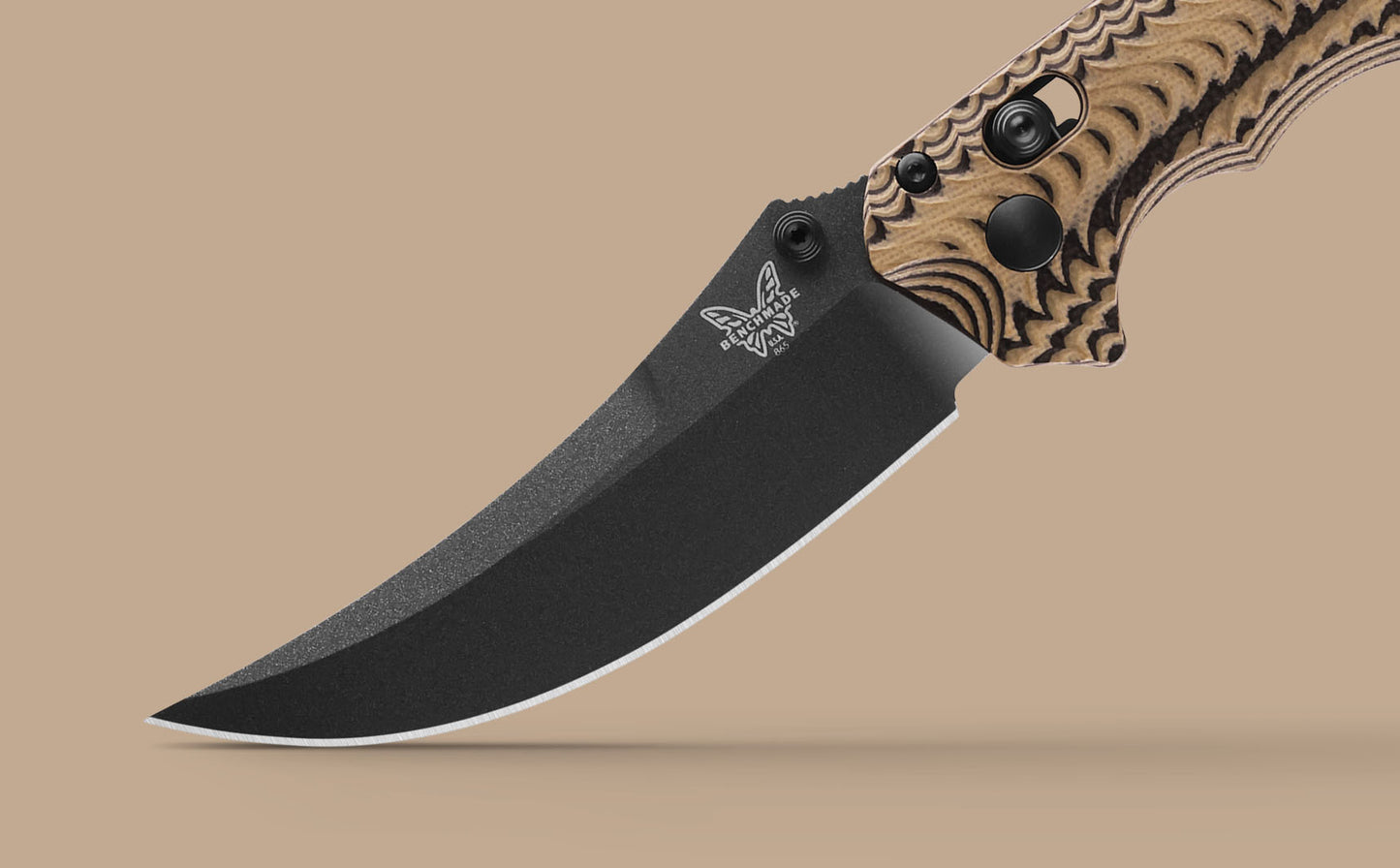 Benchmade Mini Bedlam | Black/Coyote/OD | Scimitar CPM-S90V 865BK-01