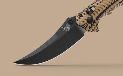 Benchmade Mini Bedlam | Black/Coyote/OD | Scimitar CPM-S90V 865BK-01