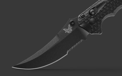 Benchmade Mini Bedlam | Black G10 | Scimitar CPM-S90V Serrated 865SBK